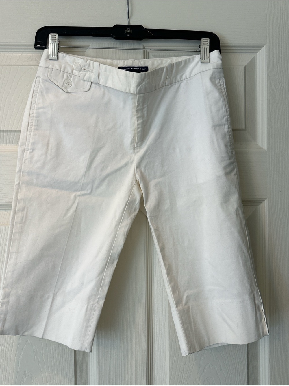 Ralph Lauren White Knee-Length Women's Shorts